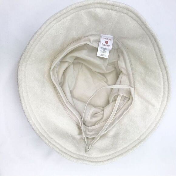 Shade and Shore Bundle of 2 Green Tan Terry Cloth Bucket Beach Hats NEW - Picture 10 of 12